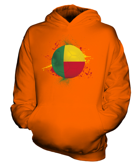 BENIN FOOTBALL KIDS HOODIE PULLOVER HOODY BOYS GIRLS TODDLER - Picture 8 of 14