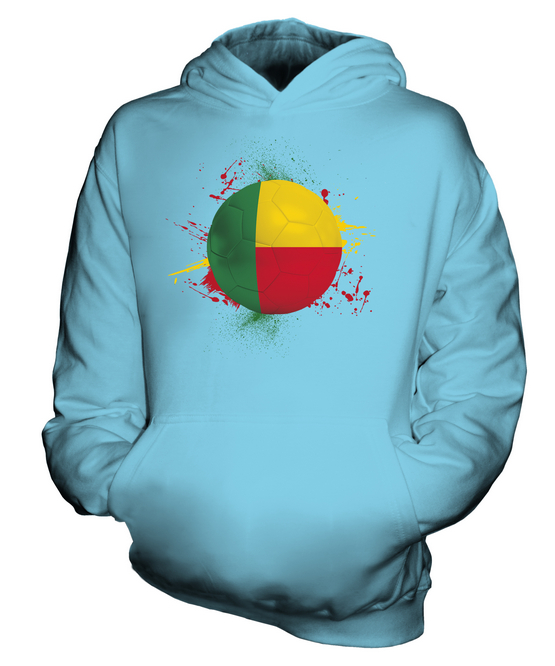 BENIN FOOTBALL KIDS HOODIE PULLOVER HOODY BOYS GIRLS TODDLER - Picture 11 of 14
