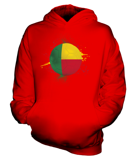 BENIN FOOTBALL KIDS HOODIE PULLOVER HOODY BOYS GIRLS TODDLER - Picture 7 of 14