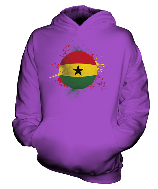 GHANA FOOTBALL KIDS HOODIE PULLOVER HOODY BOYS GIRLS TODDLER - Picture 13 of 14