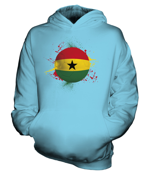 GHANA FOOTBALL KIDS HOODIE PULLOVER HOODY BOYS GIRLS TODDLER - Picture 11 of 14