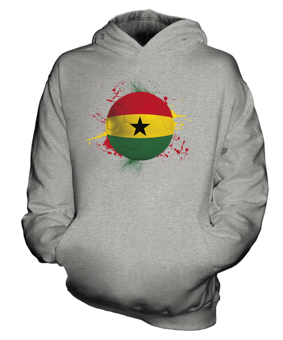 GHANA FOOTBALL KIDS HOODIE PULLOVER HOODY BOYS GIRLS TODDLER - Picture 4 of 14