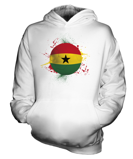 GHANA FOOTBALL KIDS HOODIE PULLOVER HOODY BOYS GIRLS TODDLER - Picture 2 of 14