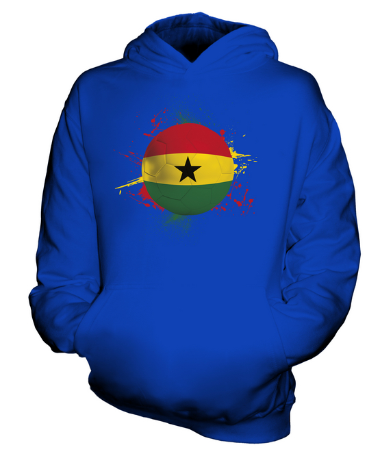 GHANA FOOTBALL KIDS HOODIE PULLOVER HOODY BOYS GIRLS TODDLER - Picture 12 of 14