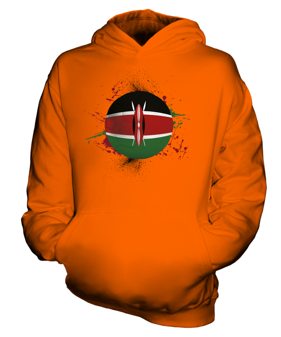KENYA FOOTBALL KIDS HOODIE PULLOVER HOODY BOYS GIRLS TODDLER - Picture 8 of 14