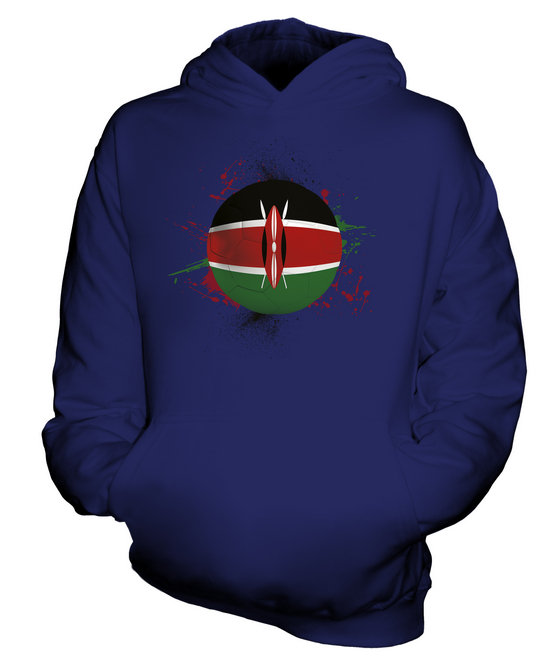 KENYA FOOTBALL KIDS HOODIE PULLOVER HOODY BOYS GIRLS TODDLER - Picture 5 of 14