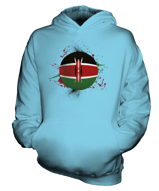 KENYA FOOTBALL KIDS HOODIE PULLOVER HOODY BOYS GIRLS TODDLER - Picture 11 of 14