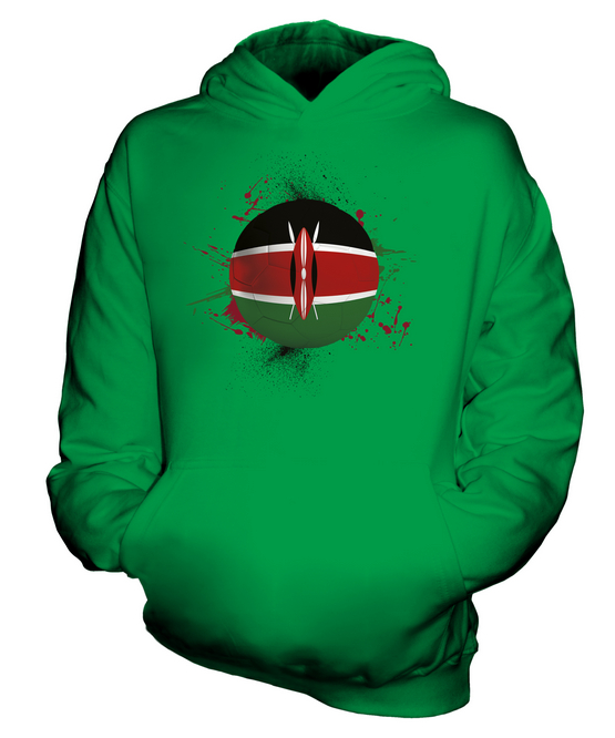 KENYA FOOTBALL KIDS HOODIE PULLOVER HOODY BOYS GIRLS TODDLER - Picture 9 of 14