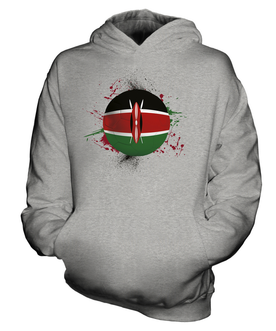 KENYA FOOTBALL KIDS HOODIE PULLOVER HOODY BOYS GIRLS TODDLER - Picture 4 of 14