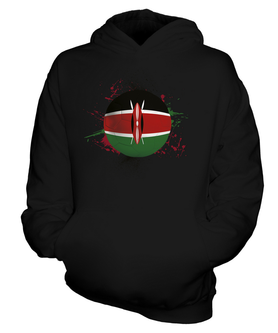 KENYA FOOTBALL KIDS HOODIE PULLOVER HOODY BOYS GIRLS TODDLER - Picture 3 of 14