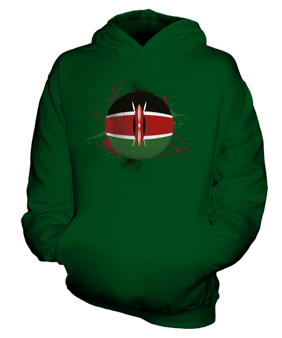 KENYA FOOTBALL KIDS HOODIE PULLOVER HOODY BOYS GIRLS TODDLER - Picture 10 of 14