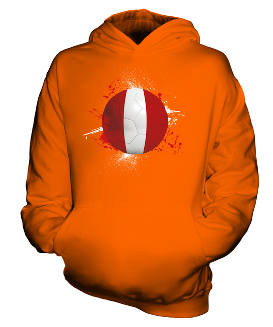 PERU FOOTBALL KIDS HOODIE PULLOVER HOODY BOYS GIRLS TODDLER - Picture 8 of 14