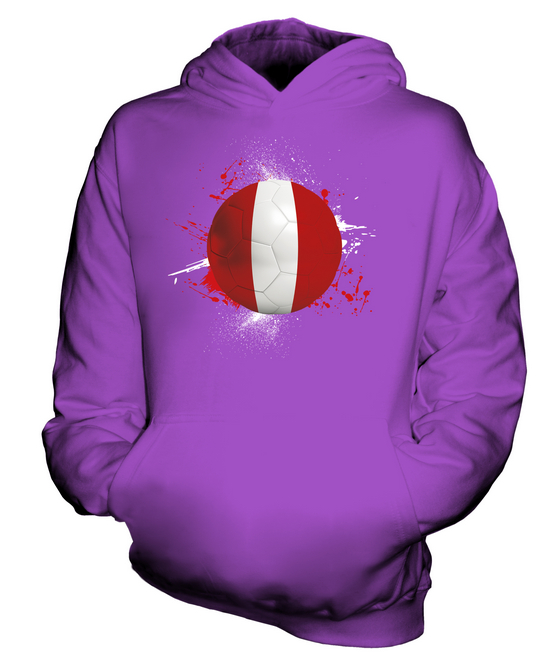 PERU FOOTBALL KIDS HOODIE PULLOVER HOODY BOYS GIRLS TODDLER - Picture 13 of 14