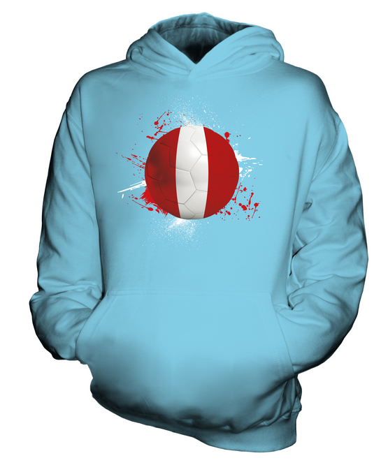 PERU FOOTBALL KIDS HOODIE PULLOVER HOODY BOYS GIRLS TODDLER - Picture 11 of 14