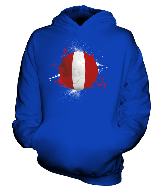 PERU FOOTBALL KIDS HOODIE PULLOVER HOODY BOYS GIRLS TODDLER - Picture 12 of 14