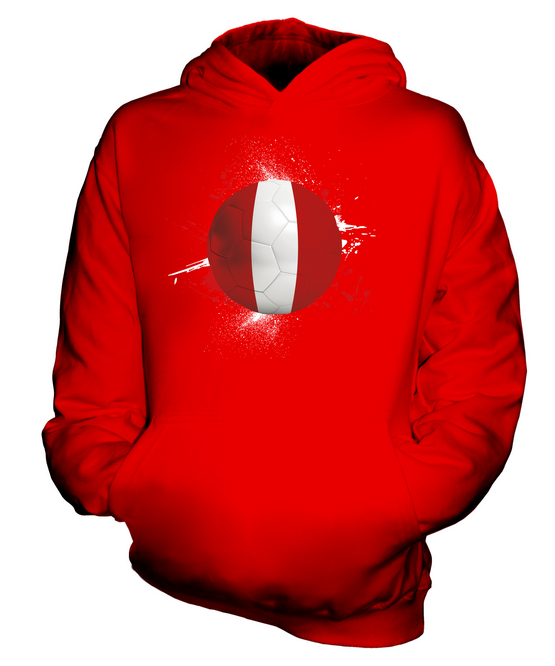PERU FOOTBALL KIDS HOODIE PULLOVER HOODY BOYS GIRLS TODDLER - Picture 7 of 14